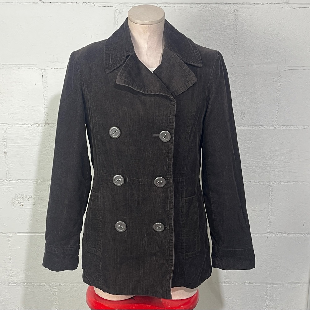 VTG Corduroy GH Bass Jacket Sz Small Lined Pea Coat